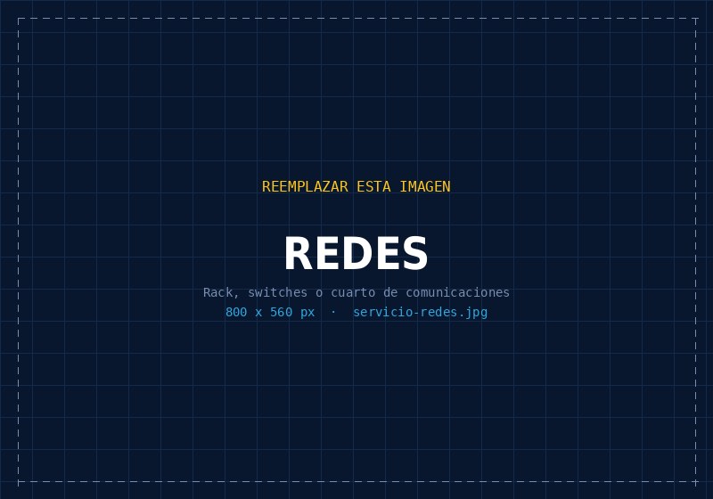 Rack y equipo de comunicaciones